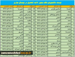 اطلاعیه آموزشی