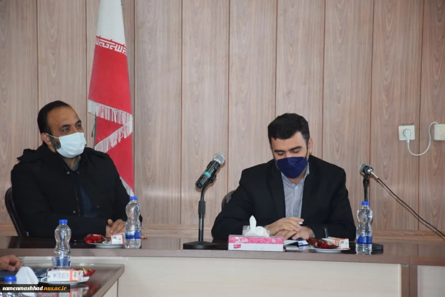 بازدید آقای مهندس زارع زاده معاون امور مدرسان دانشگاه فنی و حرفه ای و نشست صمیمی با ریاست دانشکده آقای دکتر جعفری و معاون آموزشی و پژوهشی آقای مهندس آقایی و معاون دانشجویی و فرهنگی آقای دکترصافدل و اعضای هیات علمی و مدرسان دانشکده ثامن الحجج (ع) مشهد 3